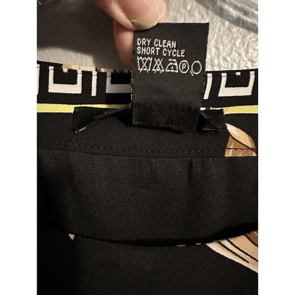 Etcetra Womens Size 10 Enchanted Neo- Classical Motif Print Stretch Jersey Dress - Picture 4 of 6